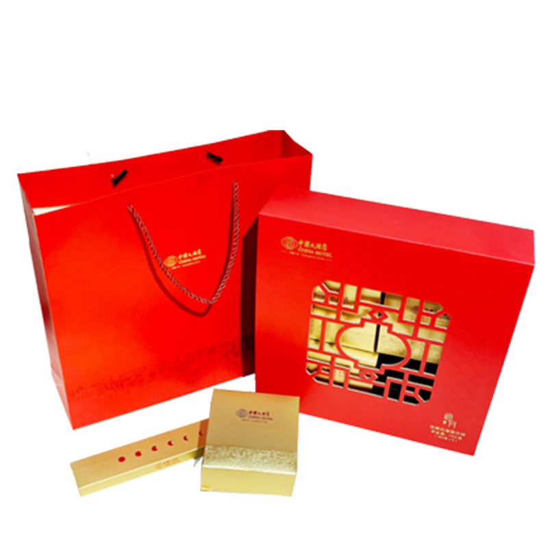 中國風(fēng)镂空中秋月(yue)餅包裝盒高(gao)檔輕奢天地(dì)蓋盒子蛋黃(huang)酥糕點手提(ti)禮盒